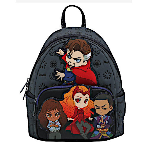 EXCLUSIVE DROP: Loungefly Marvel Doctor Strange Multiverse Of Madness Chibi Characters Mini Backpack - 11/2/22