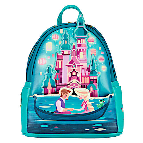 Loungefly Disney Princess Castle Series Tangled Rapunzel Glow Mini Bac ...