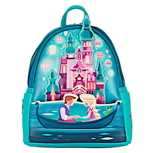 Loungefly Disney Princess Castle Series Tangled Rapunzel Glow Mini Backpack