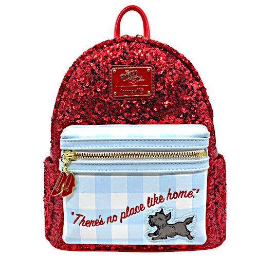 EXCLUSIVE DROP: Loungefly Wizard Of Oz Dorothy Ruby Red Sequin Mini Backpack - 9/9/22