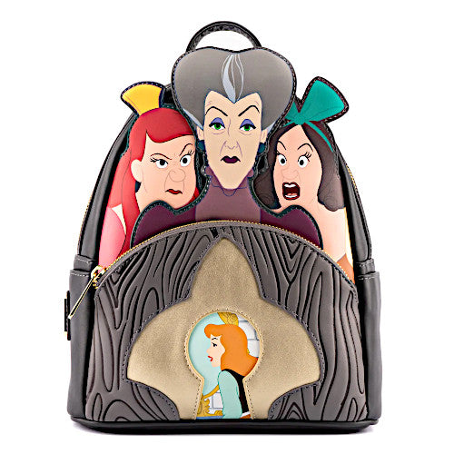 Loungefly Disney Villains Scene Evil Stepmother And Stepsisters Mini Backpack