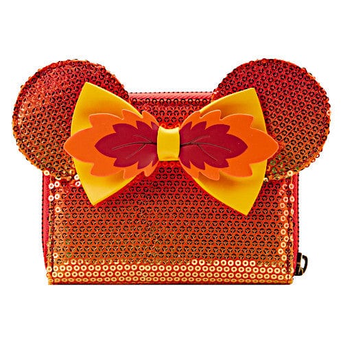 EXCLUSIVE DROP: Loungefly Disney Fall Minnie Mouse Sequin Ombre Wallet - 9/22/22