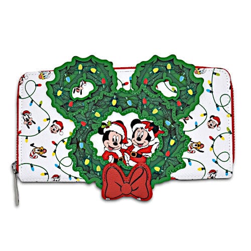 EXCLUSIVE DROP: Loungefly Disney Mickey And Friends Holiday Wreath Wallet - 9/30/22