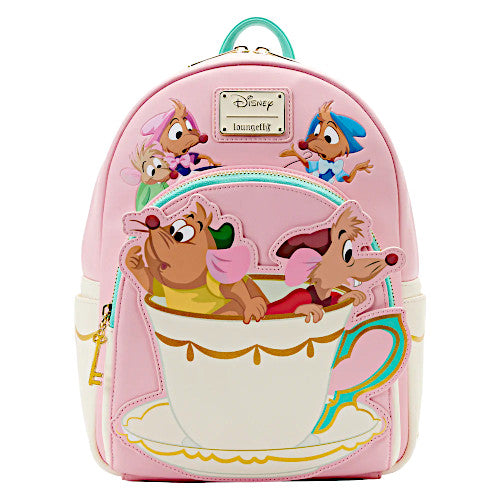 Loungefly Cinderella Gus And Jaq Teacup Mini Backpack