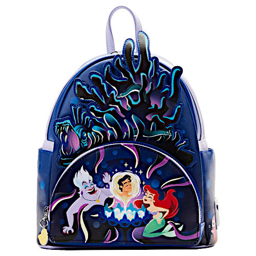 Loungefly Little Mermaid Ursula Lair Glow Mini Backpack