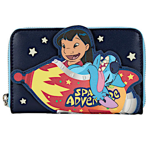 Loungefly Lilo & Stitch Space Adventure Glow Wallet