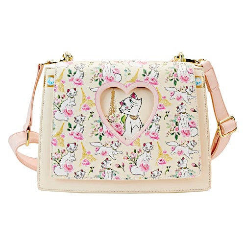 EXCLUSIVE DROP: Loungefly Aristocats Duchess In Paris Floral AOP Crossbody Bag - 2/27/23