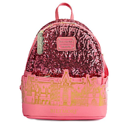 EXCLUSIVE DROP: Loungefly Biltmore Pink Sequin Mini Backpack