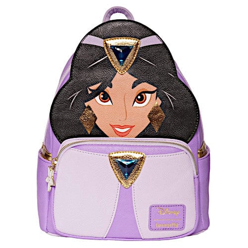 EXCLUSIVE DROP: Loungefly Disney Aladdin Princess Jasmine Purple Outfit Cosplay Mini Backpack - 9/20/22