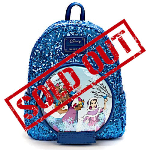 EXCLUSIVE DROP: Loungefly Disney Beauty And The Beast Snow Globe Sequin Mini Backpack - 10/22/21