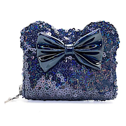 EXCLUSIVE DROP: Loungefly Disney Celestial Dreams Black Holographic Sequin Minnie Wallet - 2/3/22