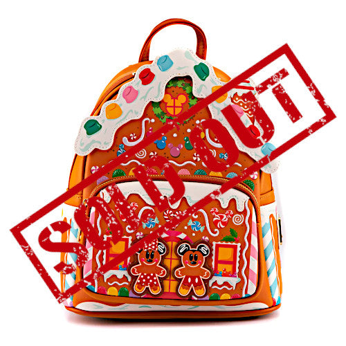 EXCLUSIVE RESTOCK: Loungefly Disney Mickey & Minnie Mouse Gingerbread House Mini Backpack - 2/28/23
