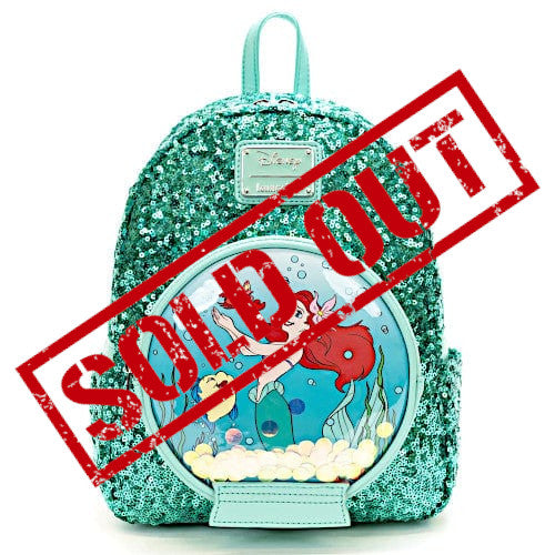 EXCLUSIVE DROP: Loungefly Disney Little Mermaid Snow Globe Sequin Mini Backpack - 10/22/21