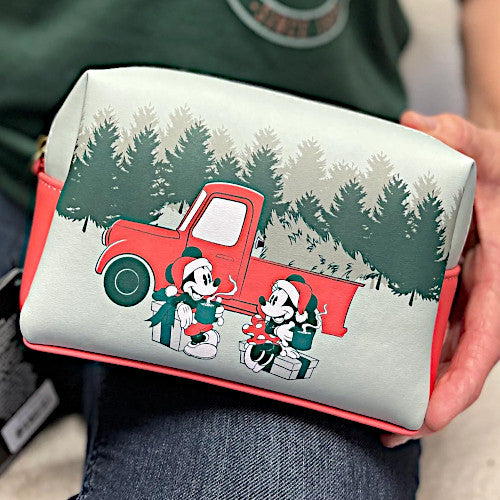 EXCLUSIVE VIP DEAL: Loungefly Disney Mickey And Minnie Mouse Holiday Cosmetic Bag 5-Pack - 12/13/22
