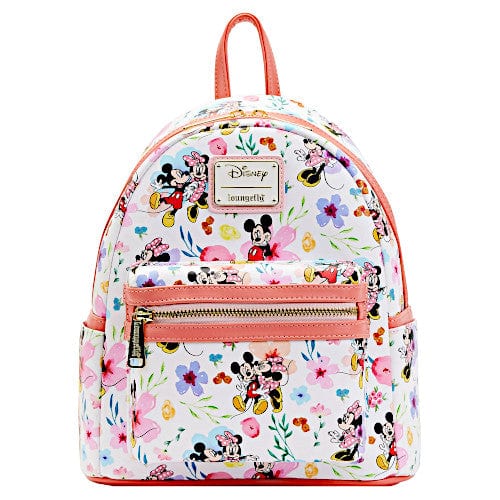 EXCLUSIVE DROP: Loungefly Disney Mickey & Minnie Mouse Floral Mini Backpack - 2/23/23