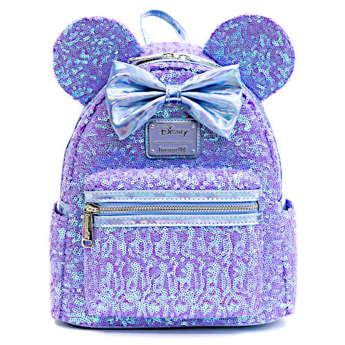 EXCLUSIVE RERELEASE: Loungefly Disney Minnie Mouse Celebration Sequin Mini Backpack - 12/9/22