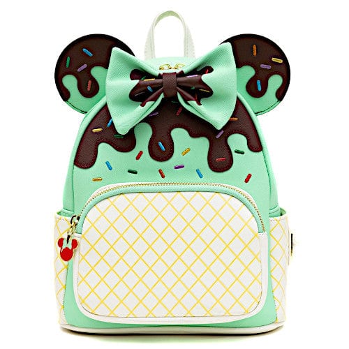 EXCLUSIVE DROP: Loungefly Disney Minnie Mouse Mint Ice Cream Cone Mini Backpack - 3/3/23