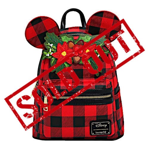 EXCLUSIVE DROP: Loungefly Disney Minnie Mouse Plaid Holiday Mini Backpack - 10/24/22