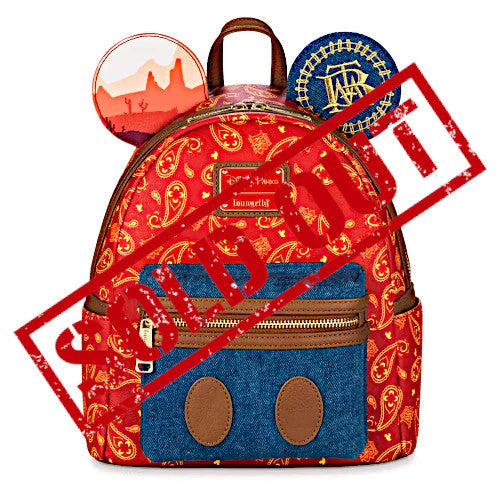 EXCLUSIVE DROP: Loungefly Disney Parks Mickey Mouse The Main Attraction Big Thunder Mountain Railroad Mini Backpack - 10/7/22