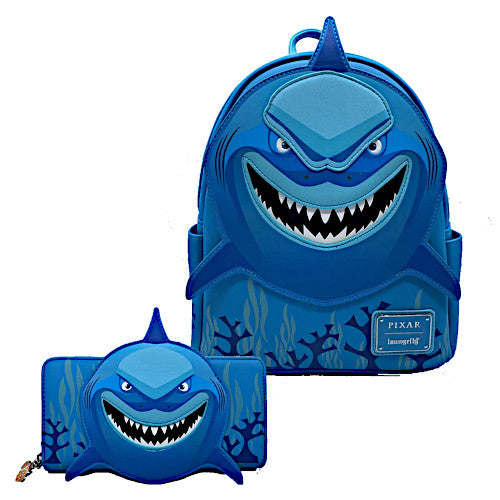 EXCLUSIVE DROP: Loungefly Disney Pixar Finding Nemo Bruce Cosplay Mini Backpack And Wallet Bundle - 11/21/22