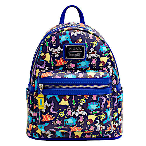 EXCLUSIVE DROP: Loungefly Disney Pixar Monsters Inc Characters AOP Mini Backpack - 3/14/22