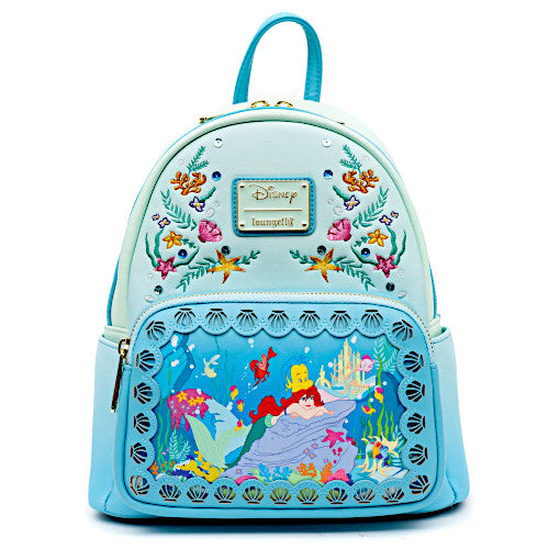 EXCLUSIVE DROP: Loungefly Disney Princess Stories Series 4/12 The Little Mermaid Ariel Mini Backpack (LR) - 6/30/22