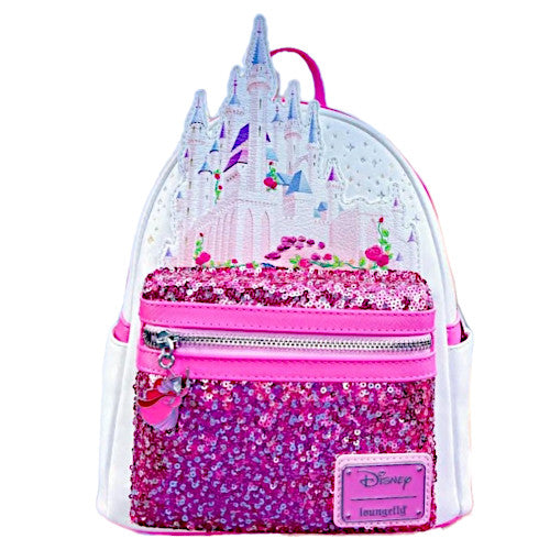EXCLUSIVE DROP: Loungefly Disney Sleeping Beauty Castle Sequin Mini Backpack - 2/27/23