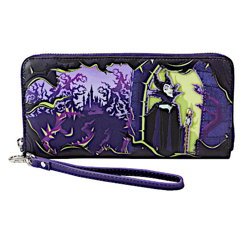 EXCLUSIVE DROP: Loungefly Disney Villains Maleficent Window Box Wristlet Wallet - 5/16/23