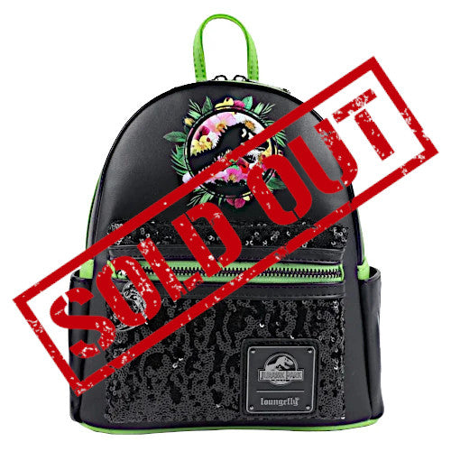 EXCLUSIVE DROP: Loungefly Jurassic Park Sequin Floral Mini Backpack - 10/19/22