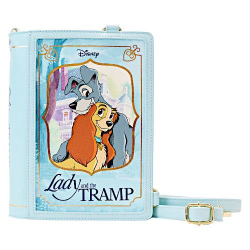 Loungefly Lady & The Tramp Book Convertible Crossbody Bag/Backpack