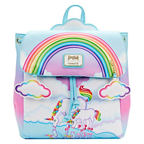 Loungefly Lisa Frank Unicorn Reflection Mini Backpack