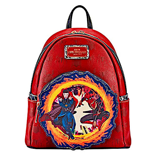 EXCLUSIVE DROP: Loungefly Marvel Spider-Man No Way Home Spider-Man & Doctor Strange Portal Scene Mini Backpack - 2/10/23