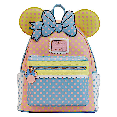 Loungefly Minnie Mouse Pastel Polka Dot Mini Backpack