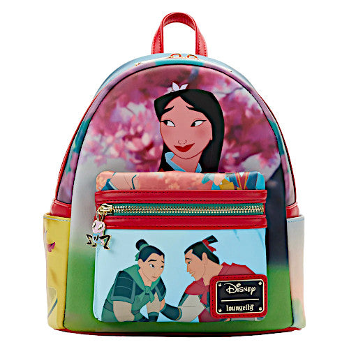 Loungefly Mulan Princess Scenes Mini Backpack