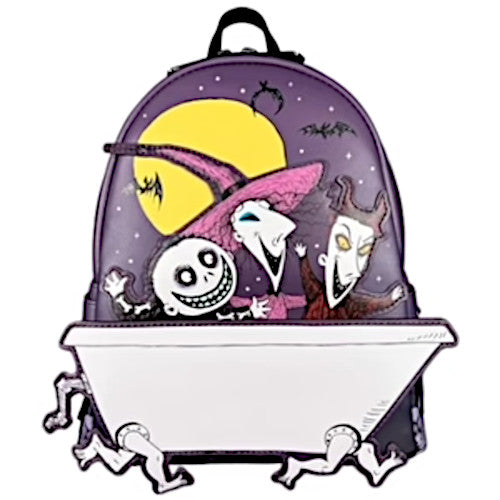 EXCLUSIVE DROP: Loungefly Nightmare Before Christmas Lock, Shock & Barrel Bathtub Glow Mini Backpack - 1/16/23