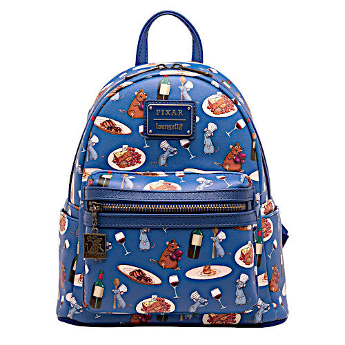 EXCLUSIVE DROP: Loungefly PIXAR Ratatouille Remy & Emile AOP Mini Backpack - 7/8/22