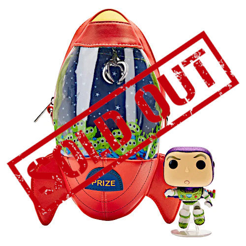 EXCLUSIVE RESTOCK: Loungefly Pizza Planet Claw Machine Crossbody Bag & Buzz Lightyear Diamond Pop! Bundle (LE 3000) - 2/28/23