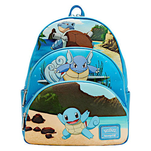 Loungefly Pokemon Squirtle Evolutions Mini Backpack