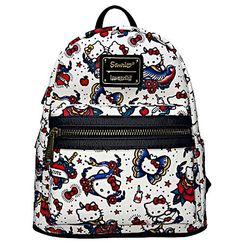 EXCLUSIVE DROP: Loungefly Sanrio Hello Kitty Tattoo AOP Mini Backpack - 4/13/23