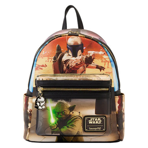 Loungefly Star Wars Attack Of The Clones Movie Scenes Mini Backpack