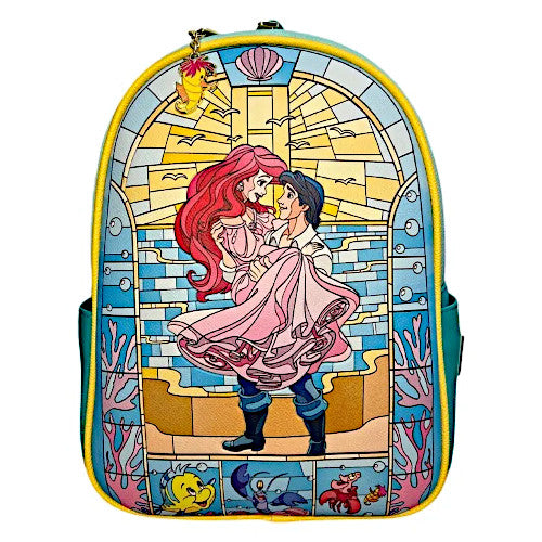 EXCLUSIVE DROP: Loungefly The Little Mermaid Ariel Stained Glass Mini Backpack - 3/25/22