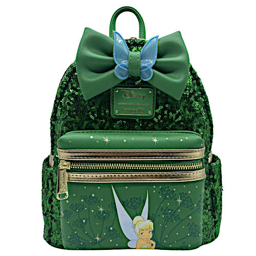 Loungefly Tinkerbell Green Sequin Mini Backpack (Exclusive)