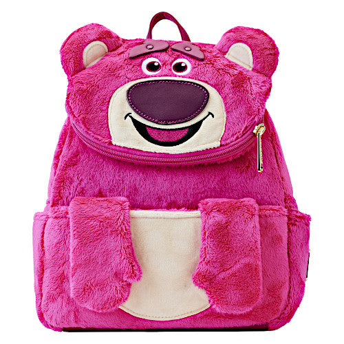 EXCLUSIVE DROP: Loungefly Toy Story Lotso Plush Pocket Mini Backpack - 5/5/23