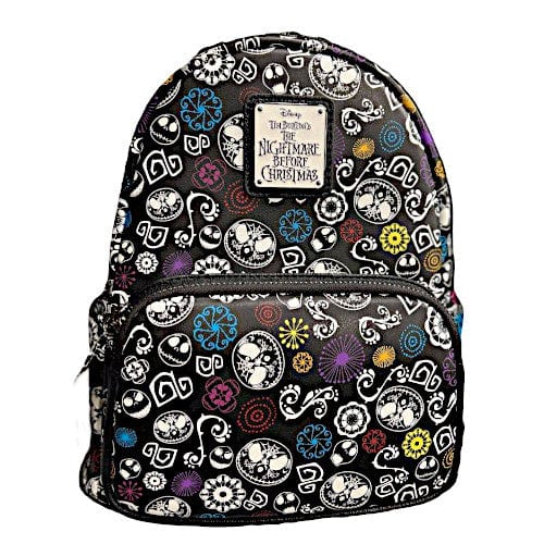 EXCLUSIVE DROP: Loungefly Disney Nightmare Before Christmas Sugar Skull Glow AOP Mini Backpack - 10/6/22