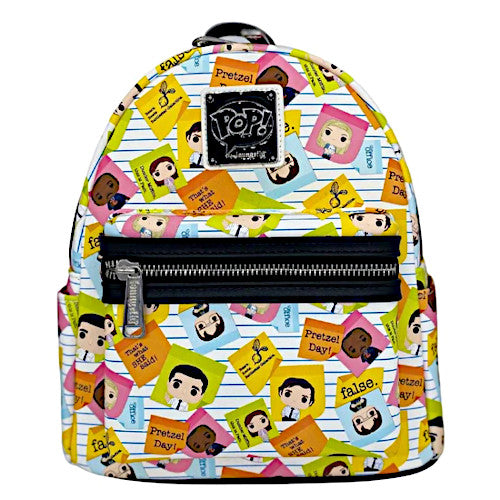 EXCLUSIVE DROP: Pop! By Loungefly The Office Character Sticky Notes AOP Mini Backpack - 1/1/22