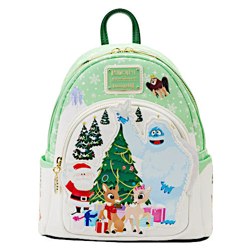 Loungefly Rudolph The Red-Nosed Reindeer Holiday Group Light Up Mini Backpack