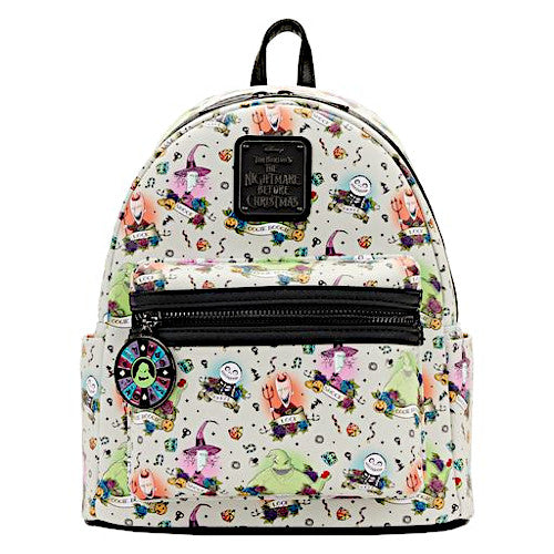 EXCLUSIVE DROP: Loungefly Nightmare Before Christmas Glow In The Dark AOP Mini Backpack - 8/30/22