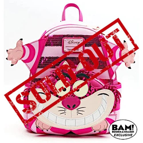 EXCLUSIVE DROP:  Loungefly Disney Alice In Wonderland Cheshire Cat Sequin Cosplay Mini Backpack - 9/19/22