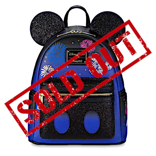 EXCLUSIVE DROP: Loungefly Disney Parks Mickey Mouse The Main Attraction Cinderella Castle Fireworks Mini Backpack - 12/21/22