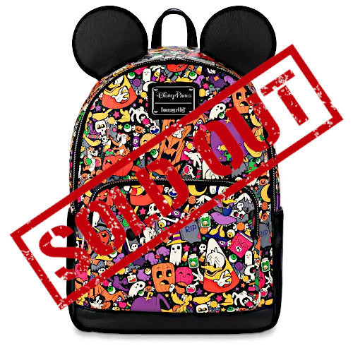 EXCLUSIVE DROP: Loungefly Disney Parks Halloween AOP Mini Backpack - 8/26/22